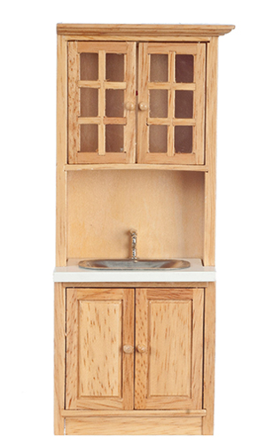 Cabinet with Sink, Oak